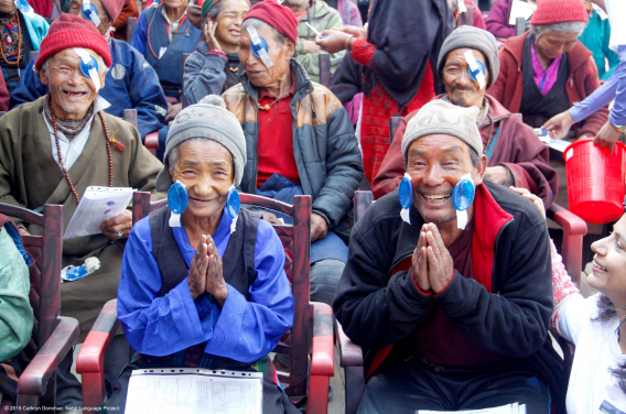 Two of the villagers who had bilateral cataracts removed are seeing for the first time after having been blind for several years.
 